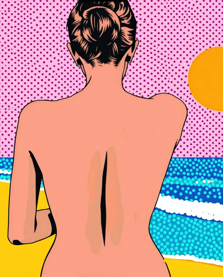 Naked woman on the Beach