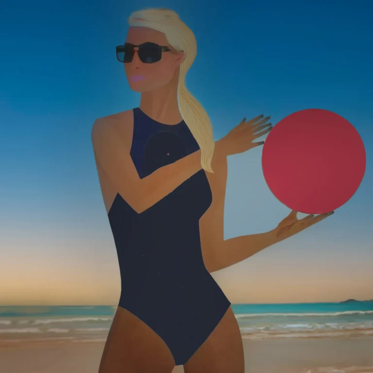 Woman holding a ball